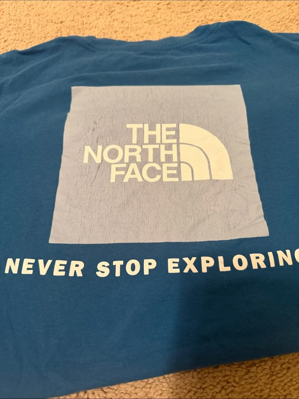 The North Face Men’s Teal Blue Logo Short Sleeve Tee
